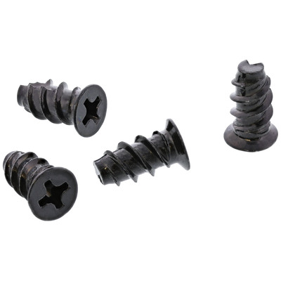 InLine® Lüfterschrauben, 5,0x10,0mm, schwarz 50er Pack (Produktbild 1)