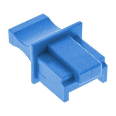 InLine® Staubschutz, für RJ45 Buchse blau 10er Blister (Produktbild 1)