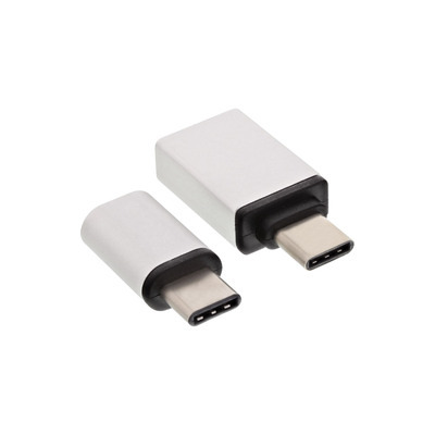 InLine® USB Adapter-Set, USB-C Stecker an Micro-USB oder USB 3.0 A Buchse (Produktbild 1)